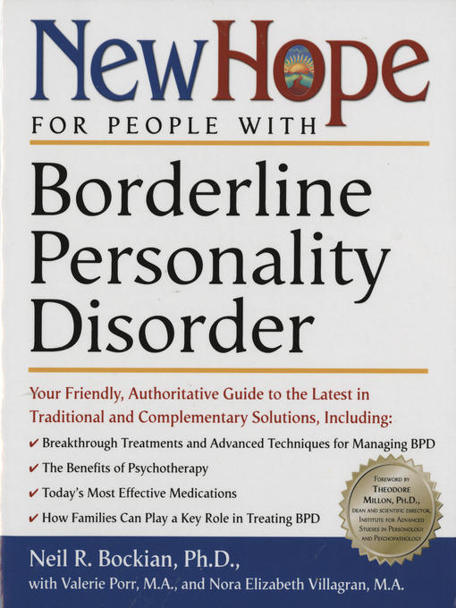 Title details for New Hope for People with Borderline Personality Disorder by Neil R. Bockian, Ph.D. - Available